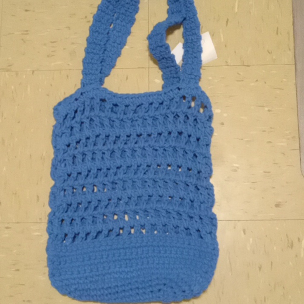 J.Crew $98 Large Tote Bag in Sea Blue BQ265